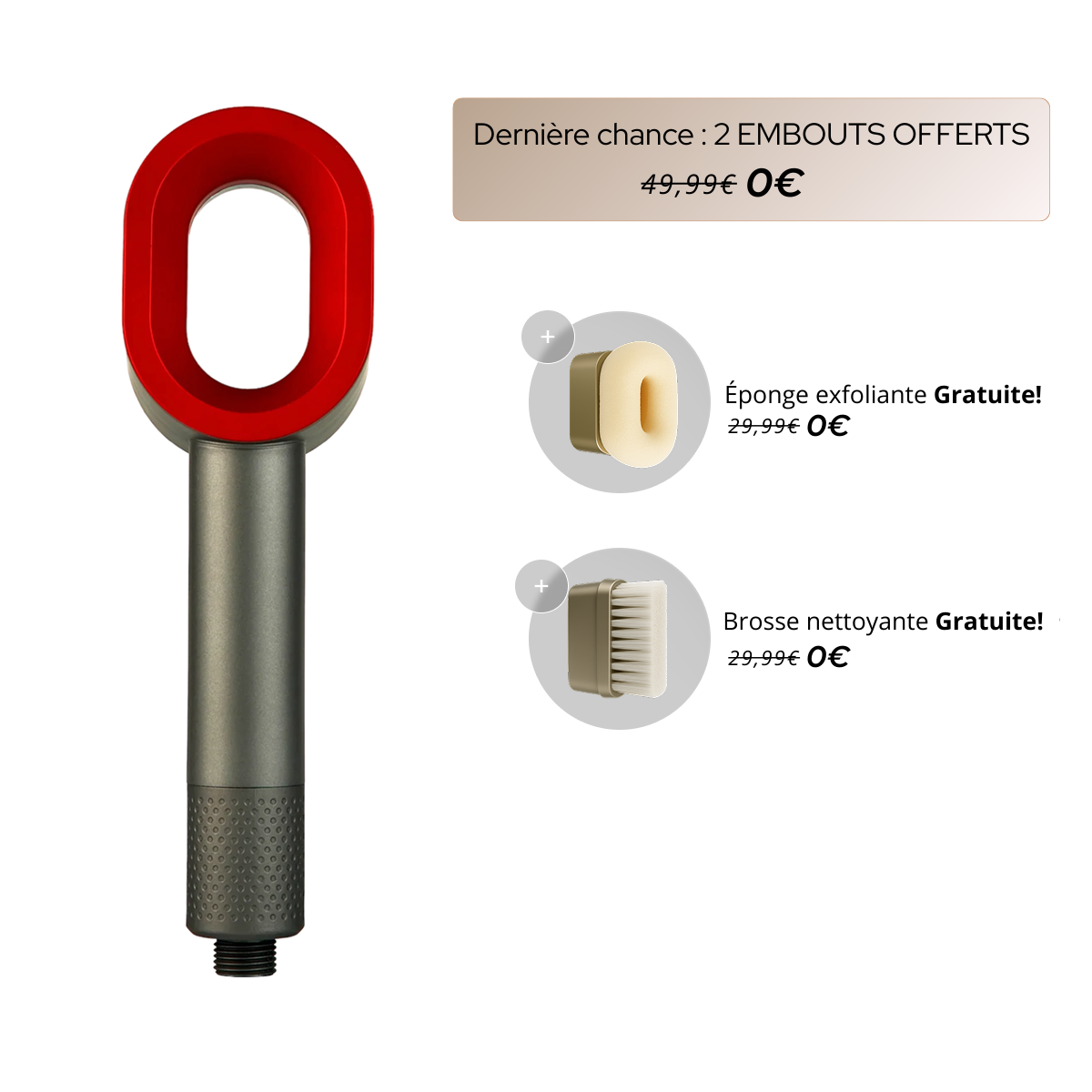 Dalyra Pure™ Diffuseur de douche filtrant 3 en 1