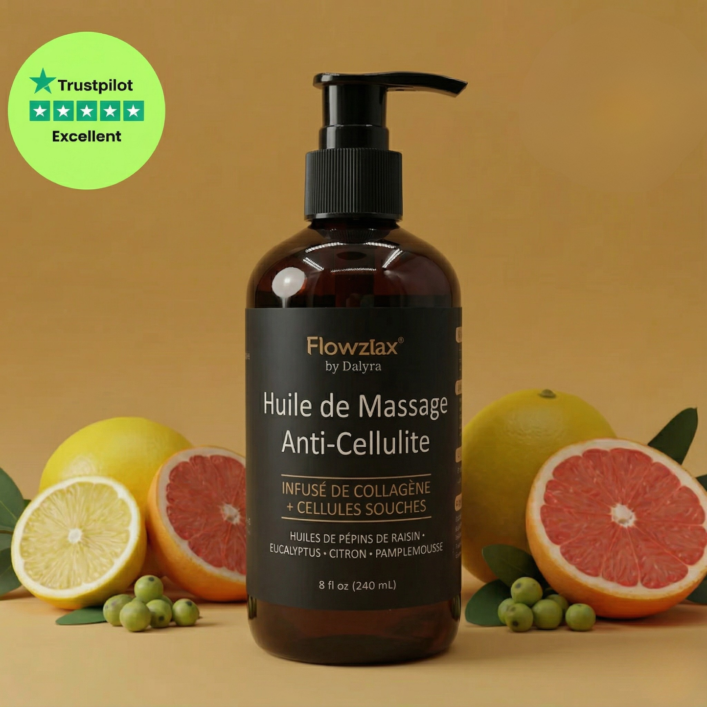 Flowzlax By Dalyra - Huile de massage Anti-Cellulite