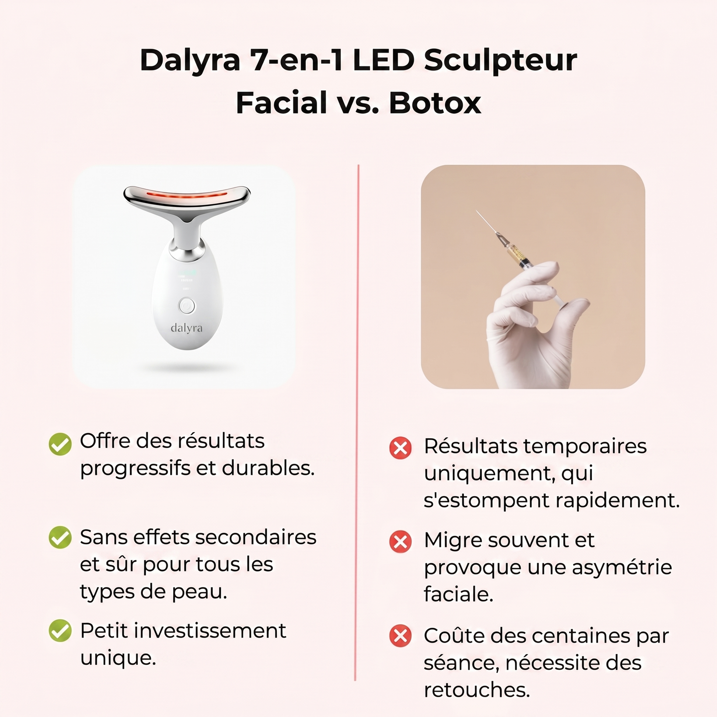 Sculpteur Facial LED 7-en-1 Dalyra